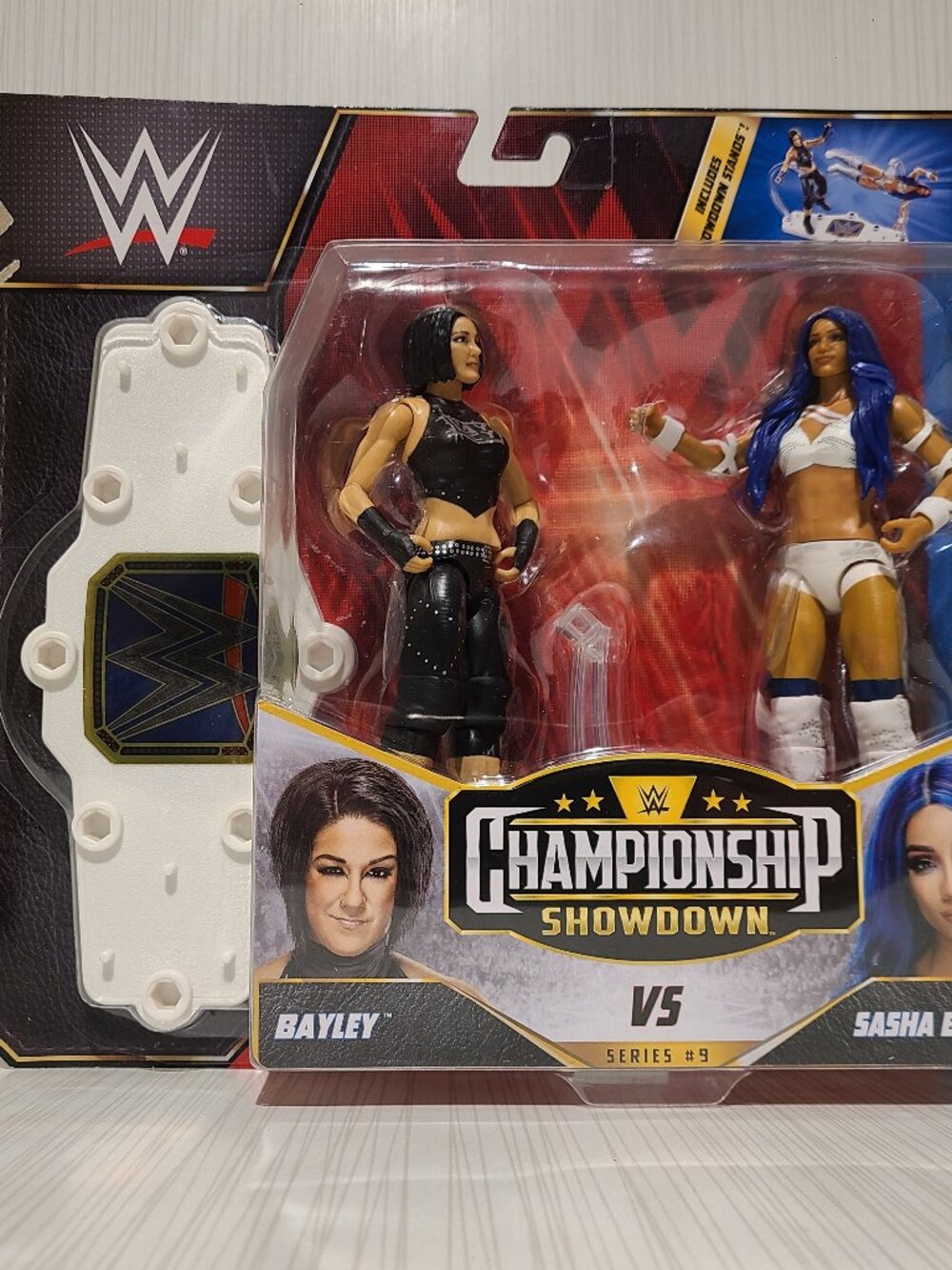 WWE Wrestling Championship Showdown Series 9 Bayley vs Sasha Action Figure 2-Pk